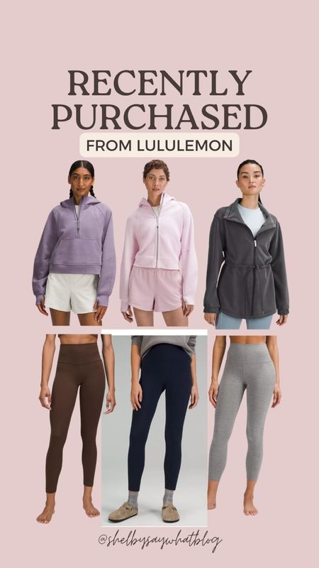 New work out items from lululemon! I love these scuba jacket and align leggings 