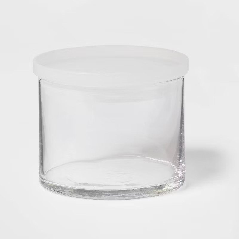 15oz Glass Small Stackable Jar with Plastic Lid - Made By Design™ | Target