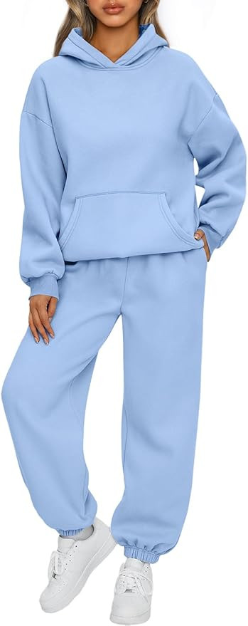 AUTOMET Womens 2 Piece Outfits Lounge Hoodie Sweatsuit Sets Oversized Sweatshirt Baggy Fall Fashi... | Amazon (US)