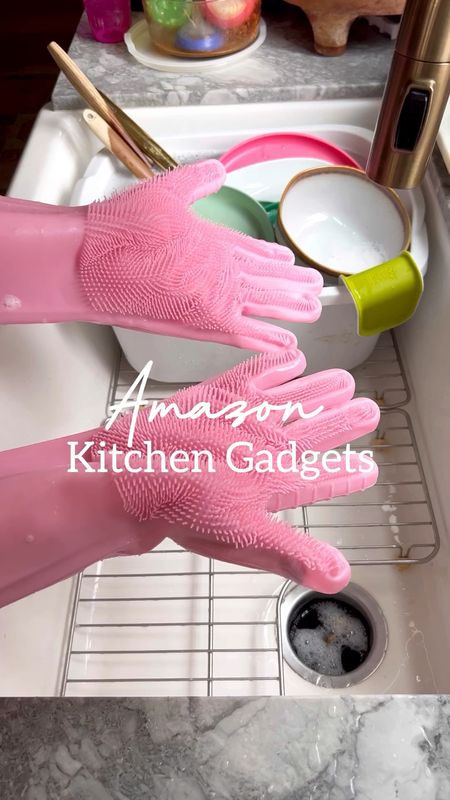 Comment: Amazon for the links. 
Sharing some Amazon kitchen gadgets. Love the silicone gloves and electric bottle brush! Makes washing dishes a breeze!!! #founditonamazon #amazon 

#LTKhome #LTKfamily #LTKFind