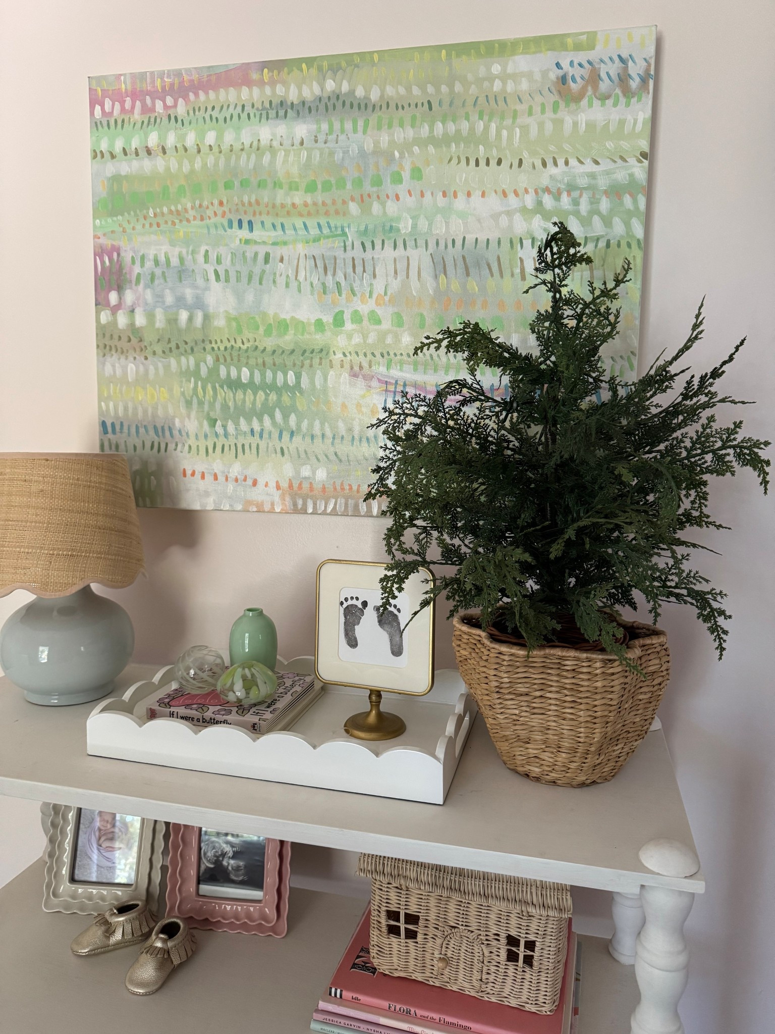 Walmart mini light up tree and a cute target scallop basket. Target new arrival! This basket would also be super cute for putting a hostess gift in! 

Christmas idea, Christmas gift idea, hosting basket, tree basket 

#LTKHoliday #LTKGiftGuide #LTKSeasonal