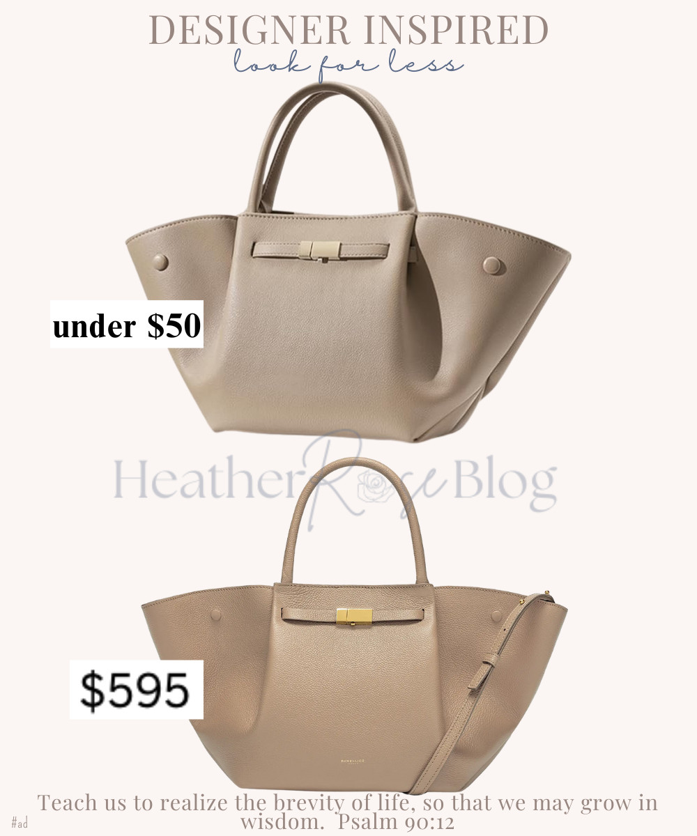 Just spotted this bag and oh my gosh it looks so similar!! it's the perfect year round bag in this color, also comes in 2 other options! if the bottom🏷 is too much, I hear ya sis! 

 #LTKFindsUnder50 #LTKStyleTip #LTKItBag