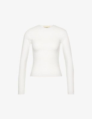 ADANOLA - Slim-fit brand-embroidered stretch-cotton top | Selfridges.com | Selfridges
