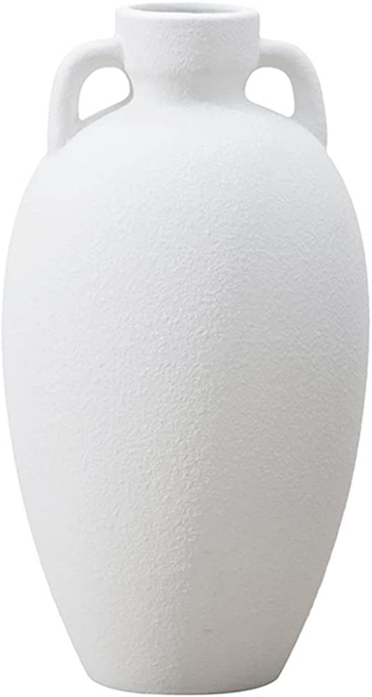 WEIDILIDU Ceramic Vase White, Minimalist Design for Home Decor, Fireplace, Bedroom, Kitchen, Livi... | Amazon (US)