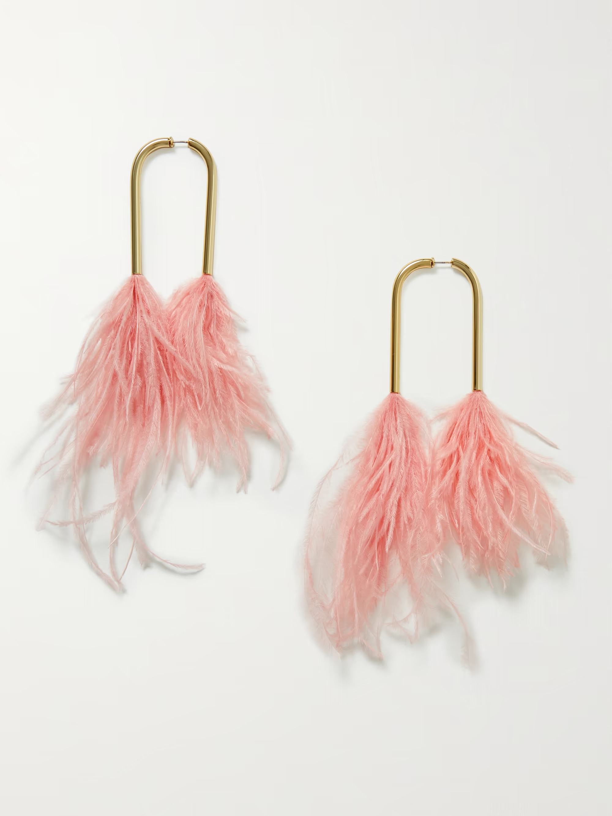 Meta gold-tone feather earrings | NET-A-PORTER (US)