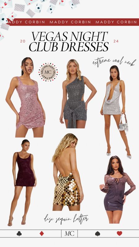 Vegas club dresses 🎲🎰🪩✨ 

#LTKparties #LTKstyletip #LTKFestival