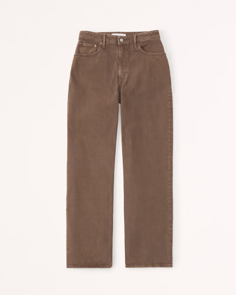 Curve Love High Rise 90s Relaxed Jean | Abercrombie & Fitch (US)