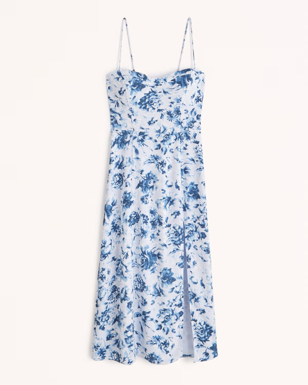 Women's The A&F Camille Midi Dress | Women's Dresses & Jumpsuits | Abercrombie.com | Abercrombie & Fitch (US)