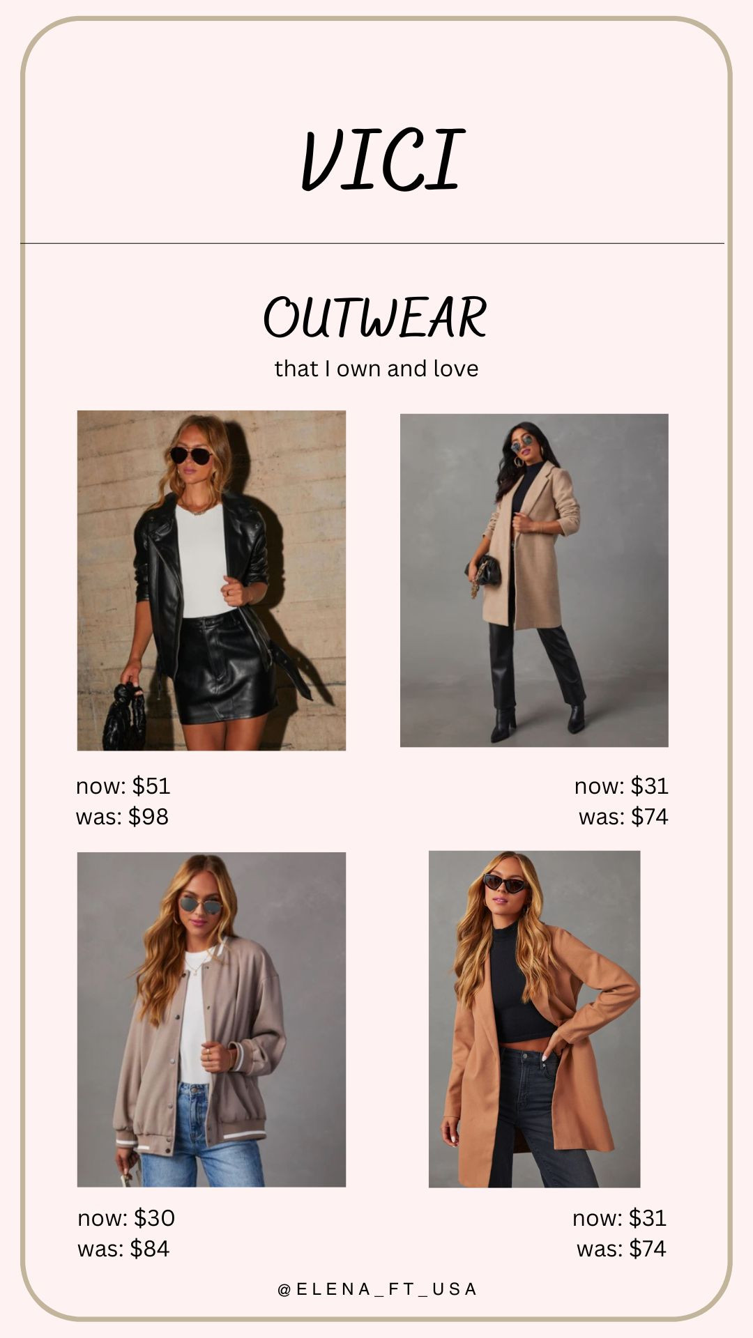 VICI Collection Black Friday Sale! 40% off sitewide!

Use code "LTK40"

I'm wearing all outwear in size M Black oversized leather jacket Bomber Camel coat 

 

#LTKCyberWeek #LTKSeasonal #LTKSaleAlert