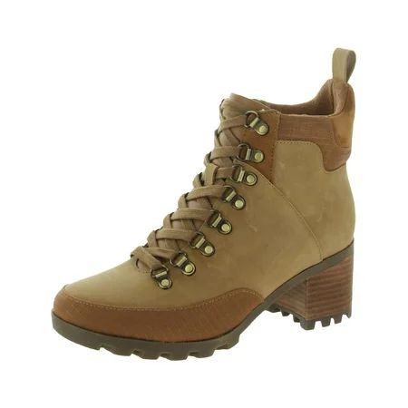 Vionic Womens Spencer Leather Lace-Up Booties Brown 7.5 Medium (B M) | Walmart (US)