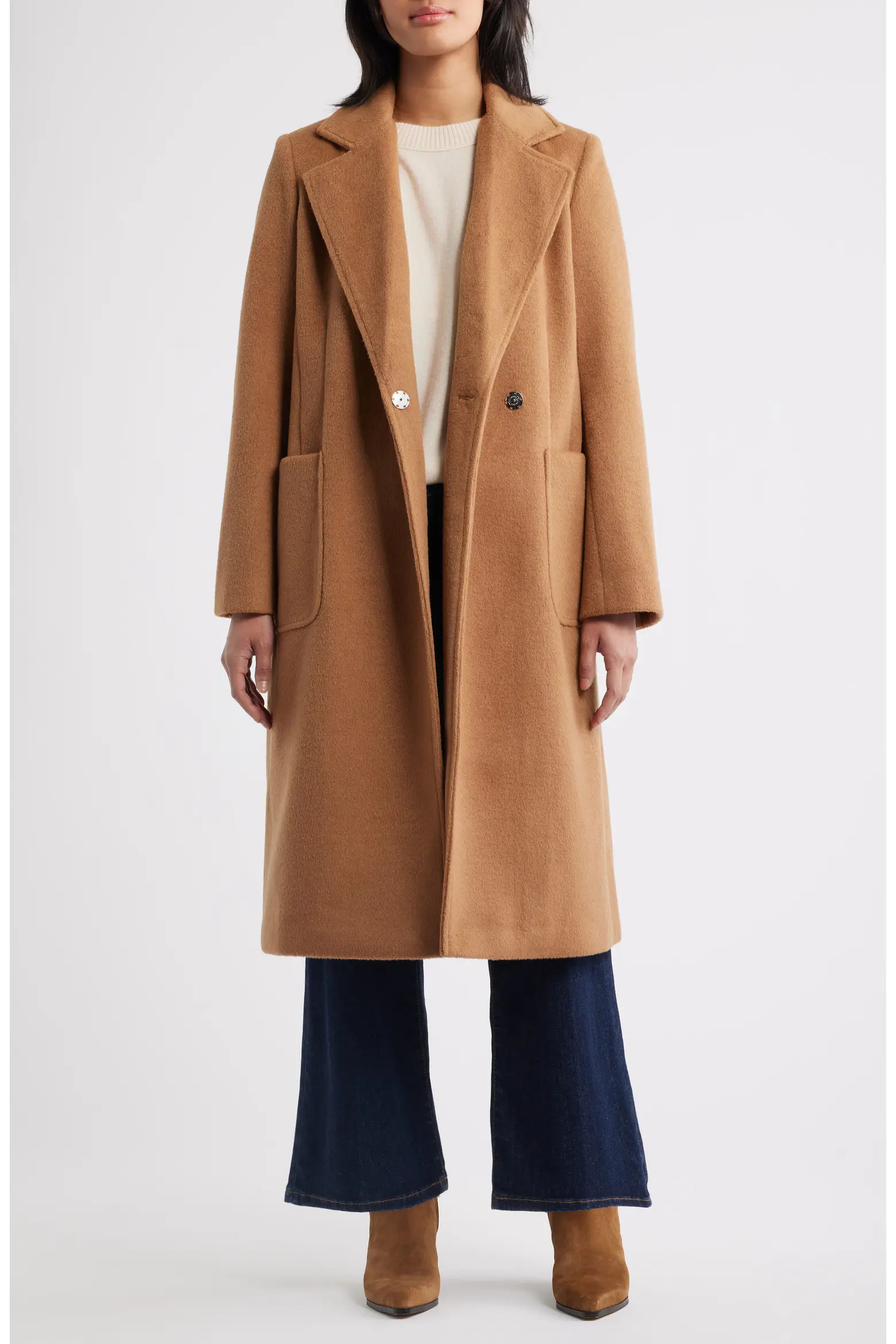 Longline Wrap Coat (Women) | Nordstrom | Nordstrom