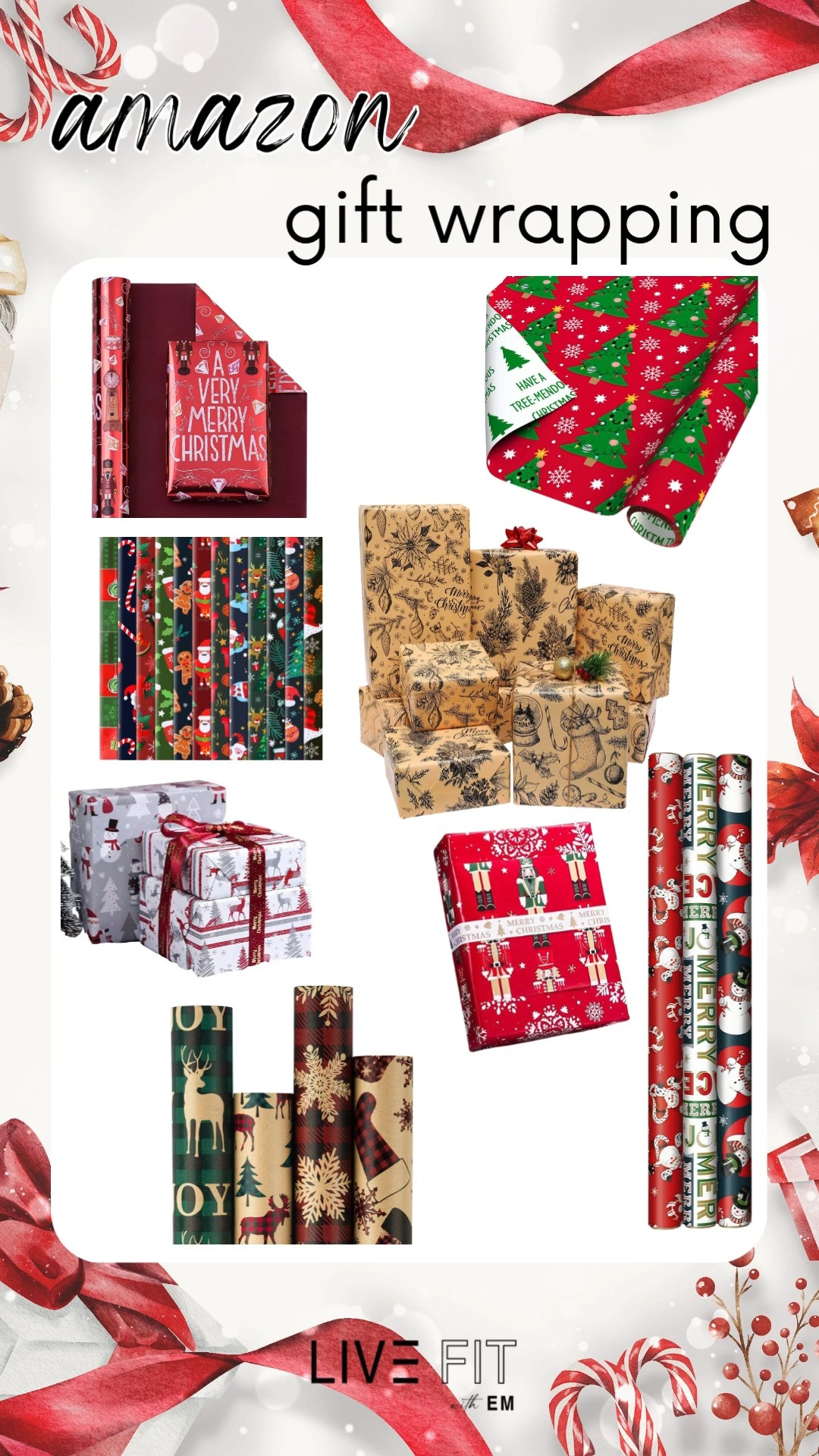 Deck the halls with our festive wrapping paper picks! From classic designs to fun puns, these options will add a cheerful touch to every gift this season. #HolidayWrapping #FestiveDecor #GiftWrapIdeas #ChristmasCrafts #SeasonalDecor #DIYChristmas #HolidayPrep #GiftGiving #WrapItUp																	 

 #LTKGiftGuide #LTKHoliday #LTKSeasonal