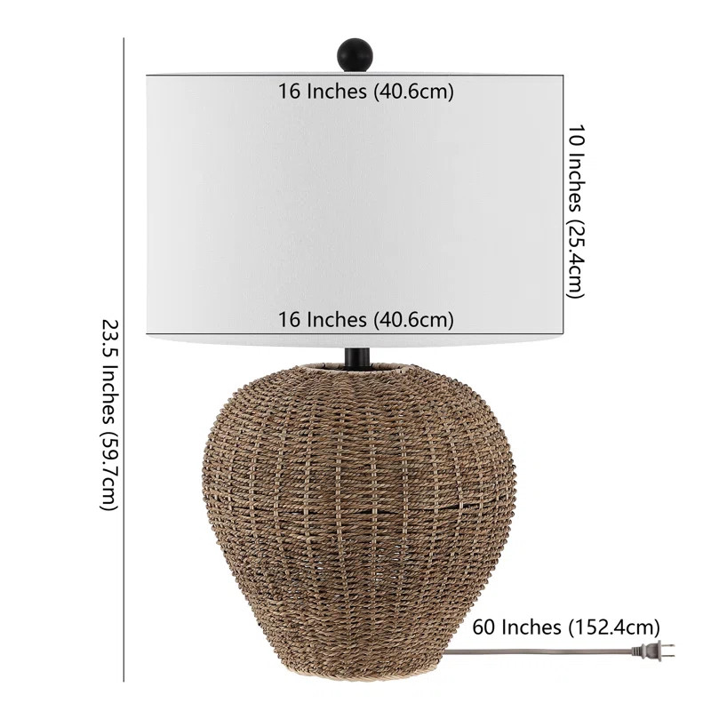 Carlita Wicker/Rattan Table Lamp | Wayfair North America