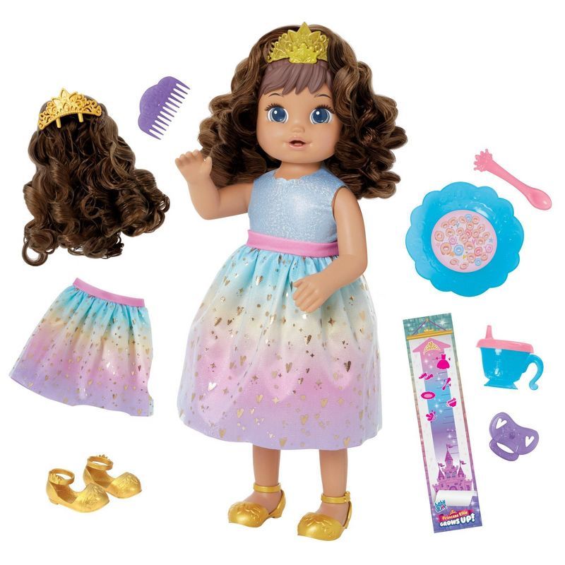 Baby Alive Princess Ellie Grows Up! Growing and Talking Baby Doll - Brown Hair | Target