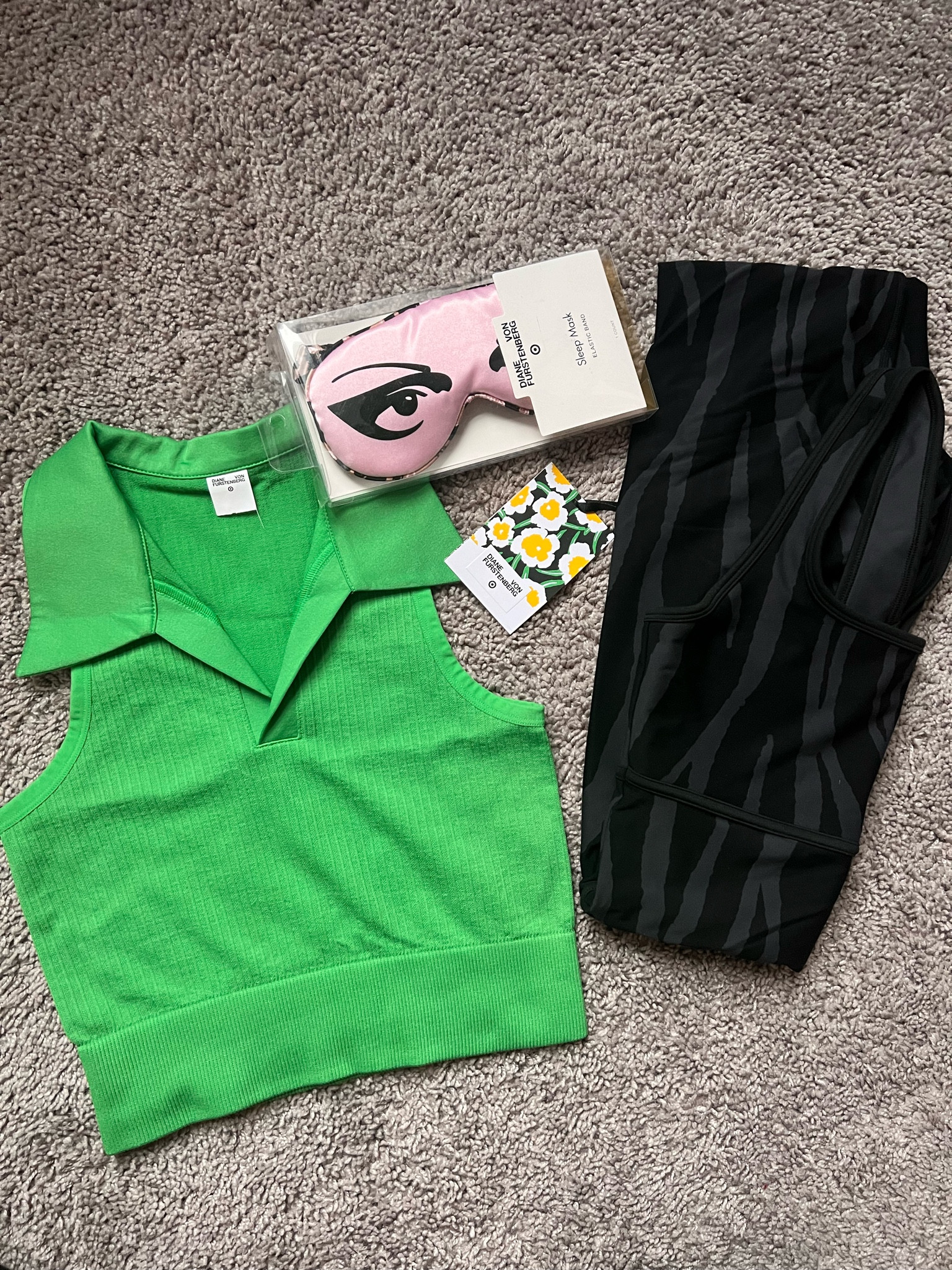 …more DVF x Target 💚🖤

Loving these two activewear pieces, but worth noting that while they are active wear and the green top is labeled as a sports bra, they don’t offer much support and do not even have a shelf bra. As for the eye mask… it had my name all over it! 🐆 💗

#LTKfitness #LTKfindsunder50