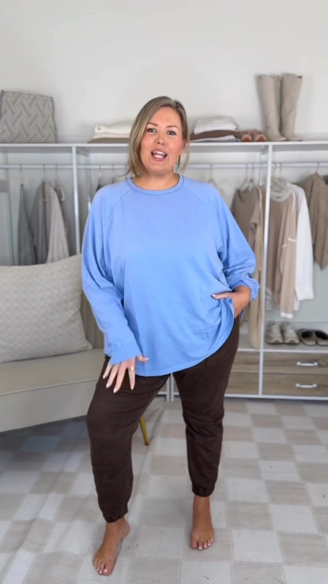 30-40% off aerie right now and these pajamas are actually amazing?!!! Wearing XXL! Im a size 20 in the pants!! 

I’m 18/20/2X plus size 5’8 42DD and I wear a 3x in the comfy bra!

#LTKSaleAlert #LTKMidsize #LTKPlusSize

#LTKMidsize #LTKSaleAlert #LTKU