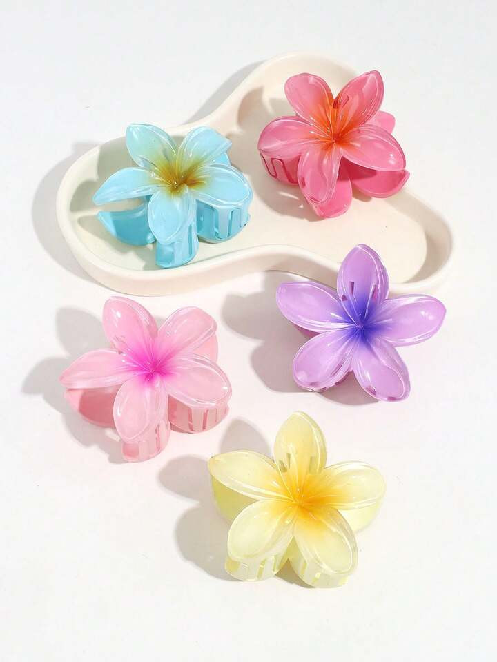 5pcs Cute Flower Claw Clips, Suitable For Daily Use | SHEIN