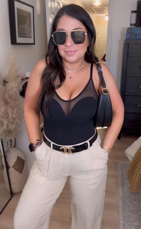 Date night, girls’ night, bachelorette party…this black mesh bodysuit is a 10/10! I paired it with petite friendly, light weight khakis and black and gold accessories from Amazon. Bodysuit is big bust friendly (and flattering!) and comes in 3 colors. Amazon outfit, date night outfit, bodysuit outfit inspo

#LTKSeasonal #LTKparties #LTKfindsunder50