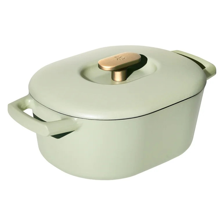 Beautiful 6 Quart Enamel Dutch Oven, Sage Green by Drew Barrymore - Walmart.com | Walmart (US)