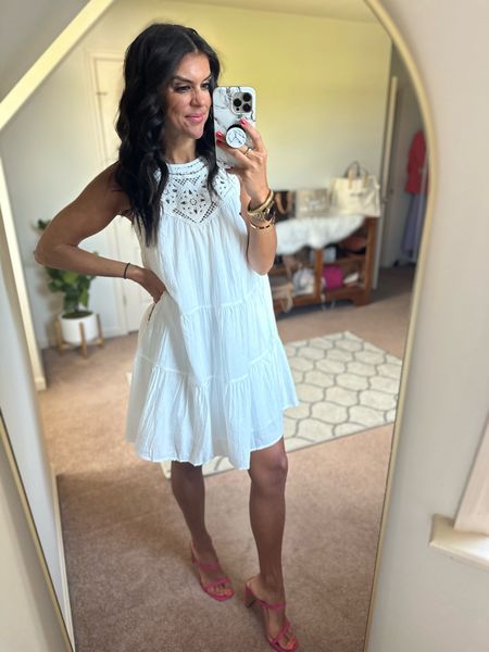 The prettiest white Amazon dress! Size small 

#LTKstyletip #LTKfindsunder100 #LTKfindsunder50