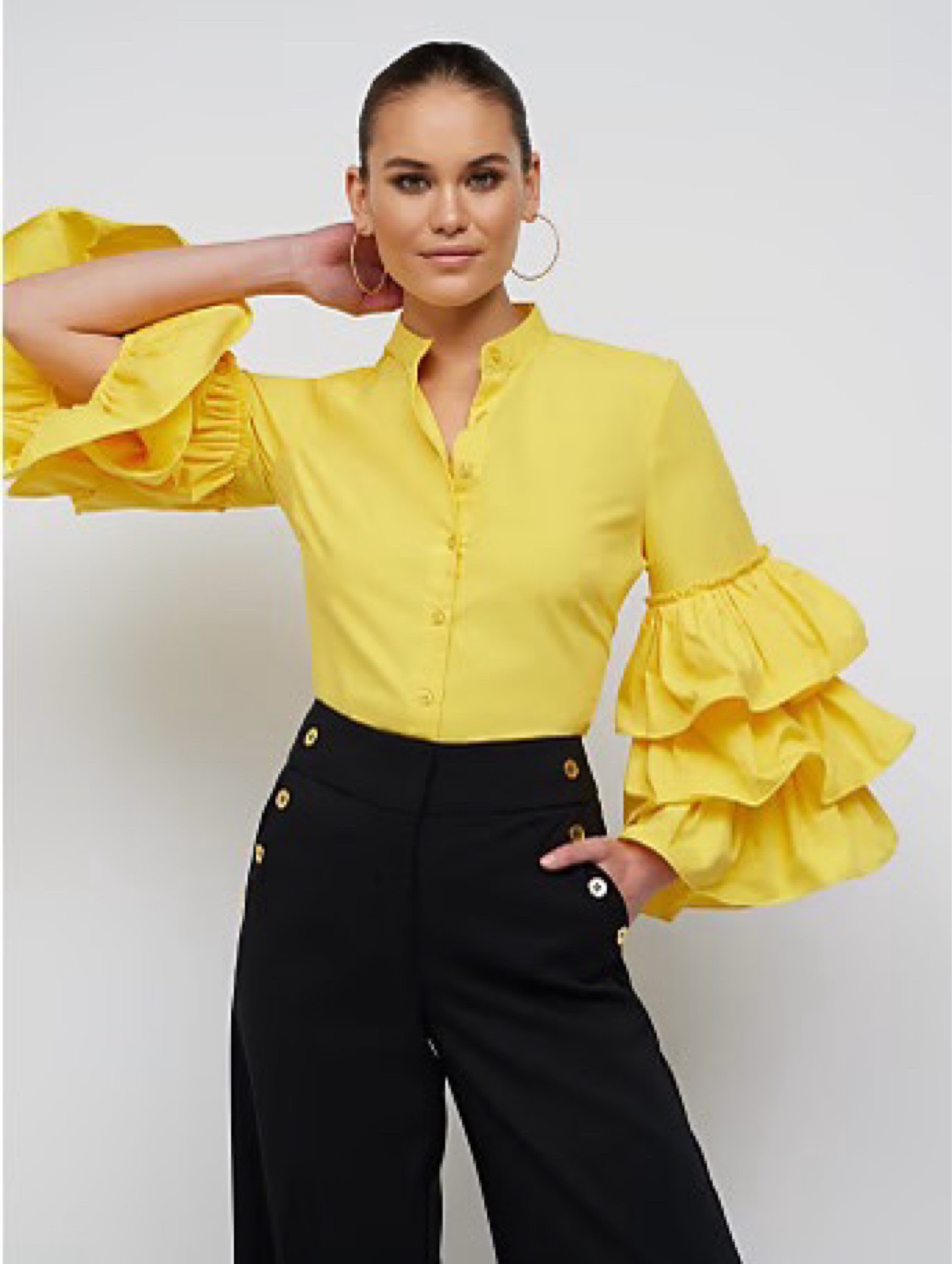 Work wear, formal wear, ruffle top, yellow shirt, shirt top

#LTKworkwear #LTKstyletip #LTKunder50
