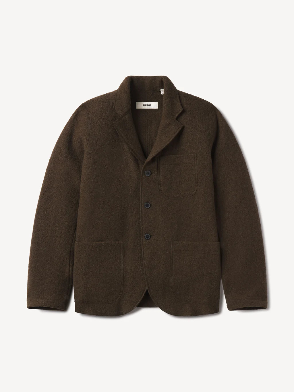 Marled River Rock Felted Wool Chore Coat - Buck Mason- Modern American Classics | Buck Mason