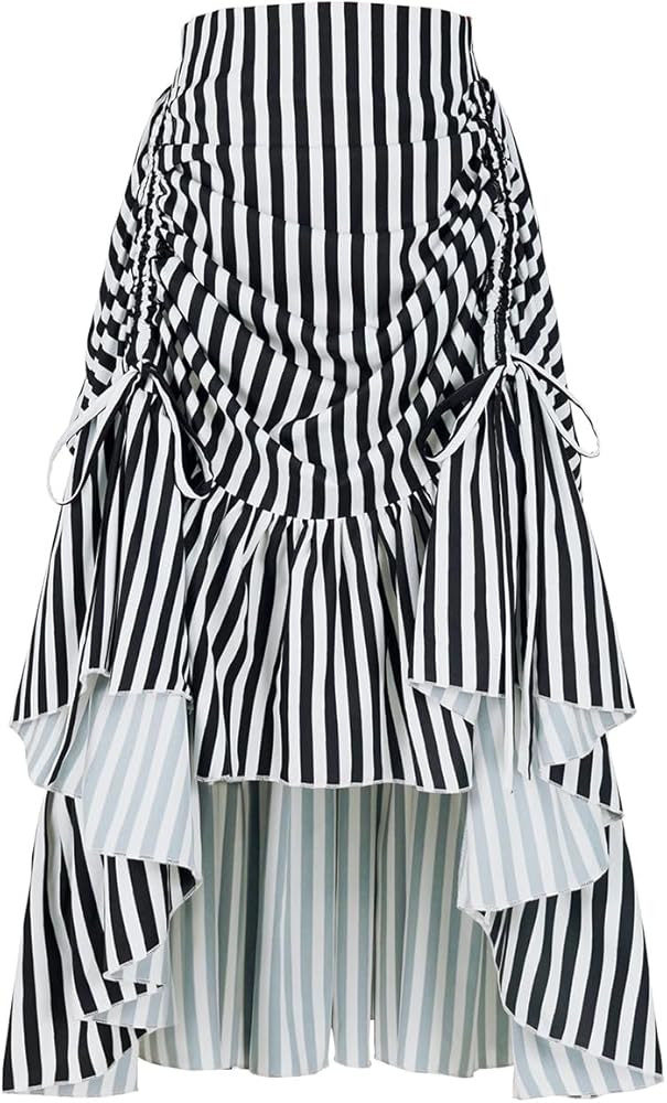 Women's Steampunk Pirate Skirt Victorian Renaissance High-Low Skirt | Amazon (US)