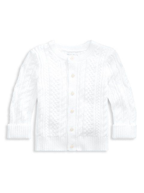 Baby Boy's Cotton Cabled Cardigan | Saks Fifth Avenue