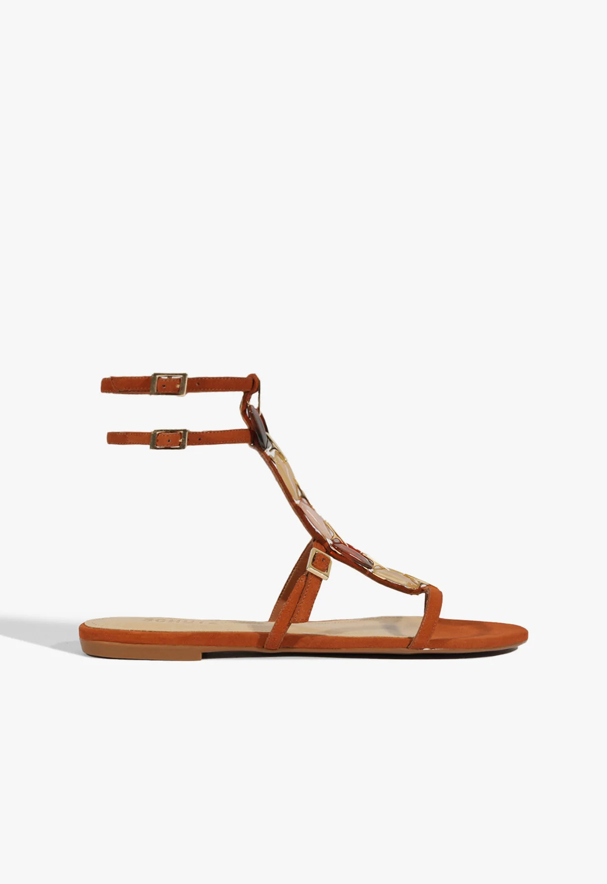 Cassandra Flat Sandal | Brown | Suede | Schutz (US)