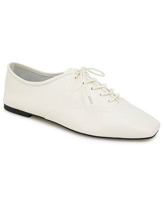 Kenneth Cole New York Women's Justice Square Toe Lace Up Flats - Macy's | Macy's