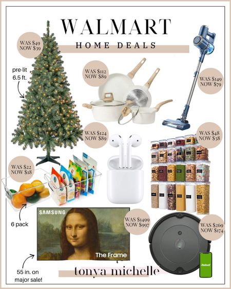 Walmart home deals - walmart Christmas trees on sale - pantry organizer - the home edit - frame TV sale - white kitchen appliances - cordless vacuum - Walmart gifts for her / gifts for him - mother in law / father in law gifts - gifts for dad and mom 



#LTKhome #LTKHoliday #LTKsalealert
