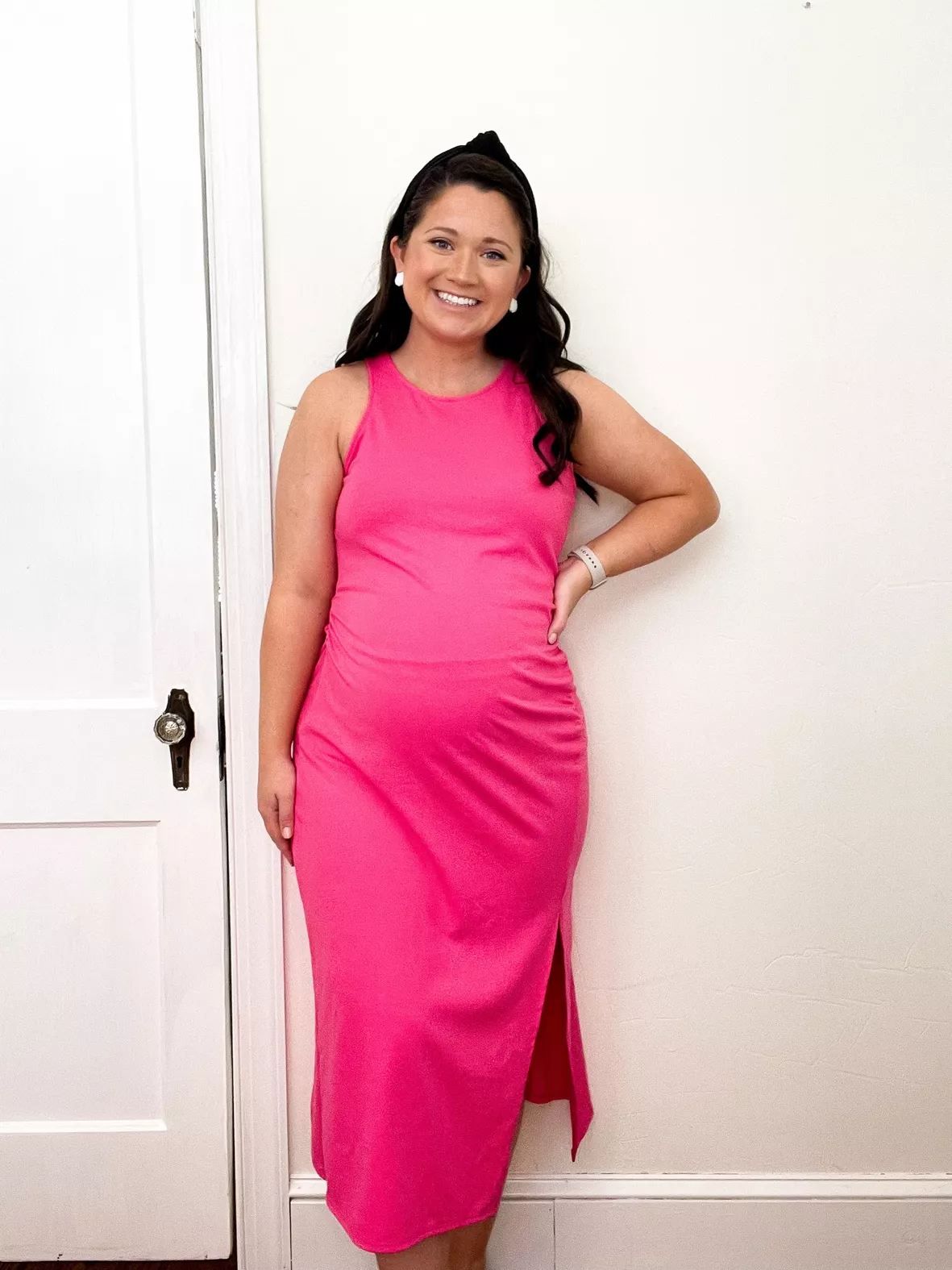 Pink Sleeveless Ribbed Maternity … curated on LTK