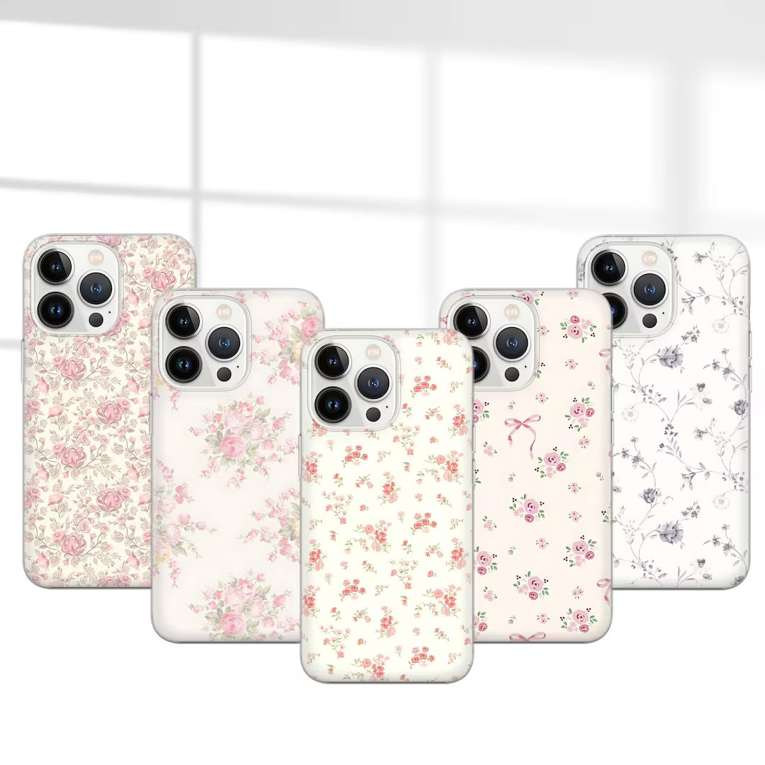 Shabby Chic Phone Case Coquette Cover for iPhone 16 Pro, 15, 14, 13, 12, 11, Google Pixel 9 Pro, ... | Etsy (US)