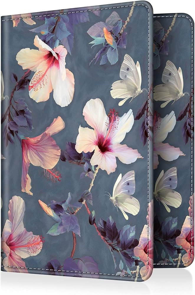 Fintie Passport Holder Travel Wallet RFID Blocking PU Leather Card Case Cover (Blooming Hibiscus) | Amazon (US)