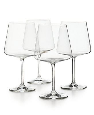 The Cellar Flur Collection 23.3-oz. Red Wine Glasses, Set of 4, Exclusively at Macy’s - Macy's | Macy's