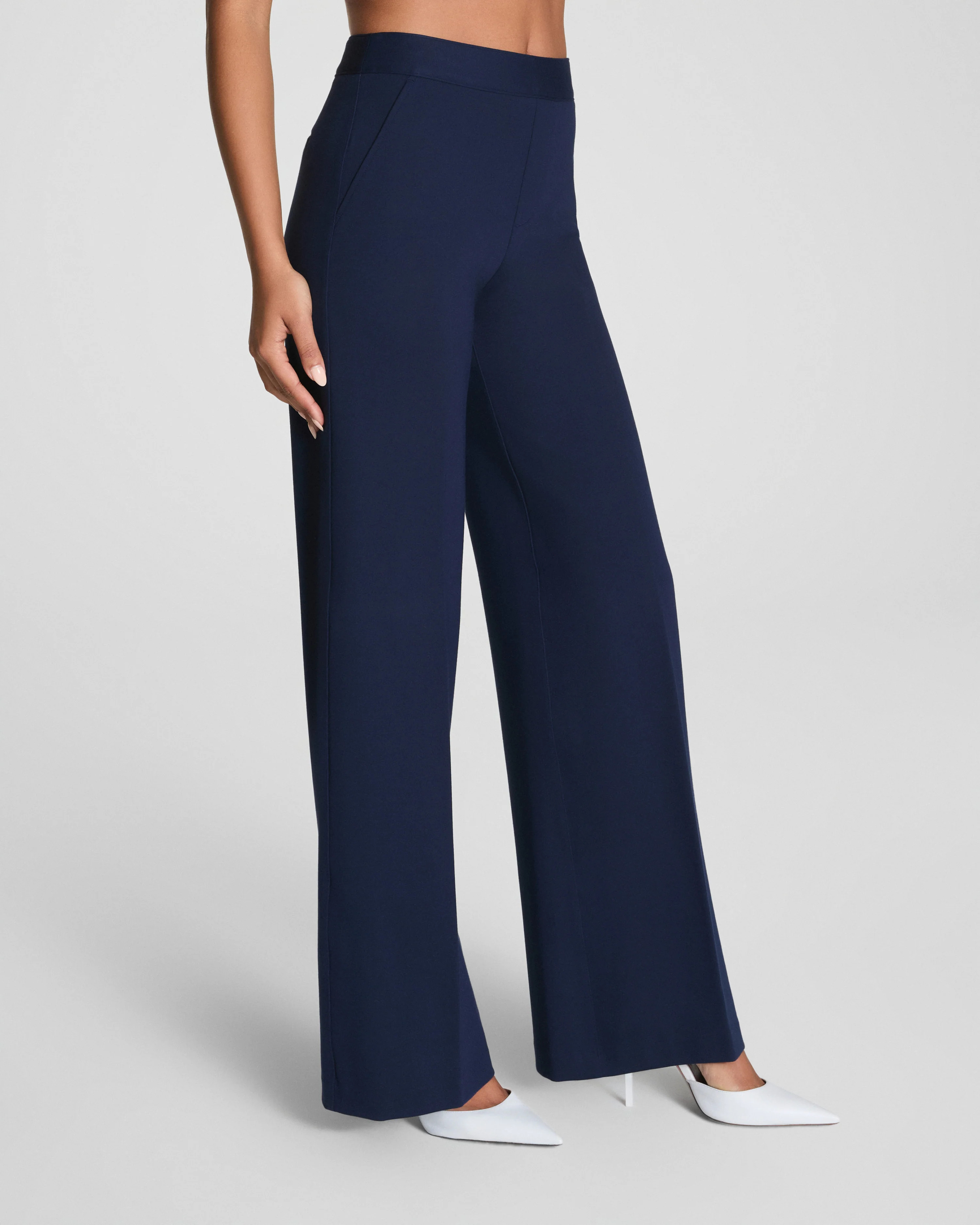 Wide Leg Ponte Pants with Compression | SPANX | Spanx