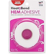 Fabric Fusing Tape Adhesive Hem Tape Iron-on Tape Each 27 Yards, 2 Pack (1/2 Inch) | Amazon (US)
