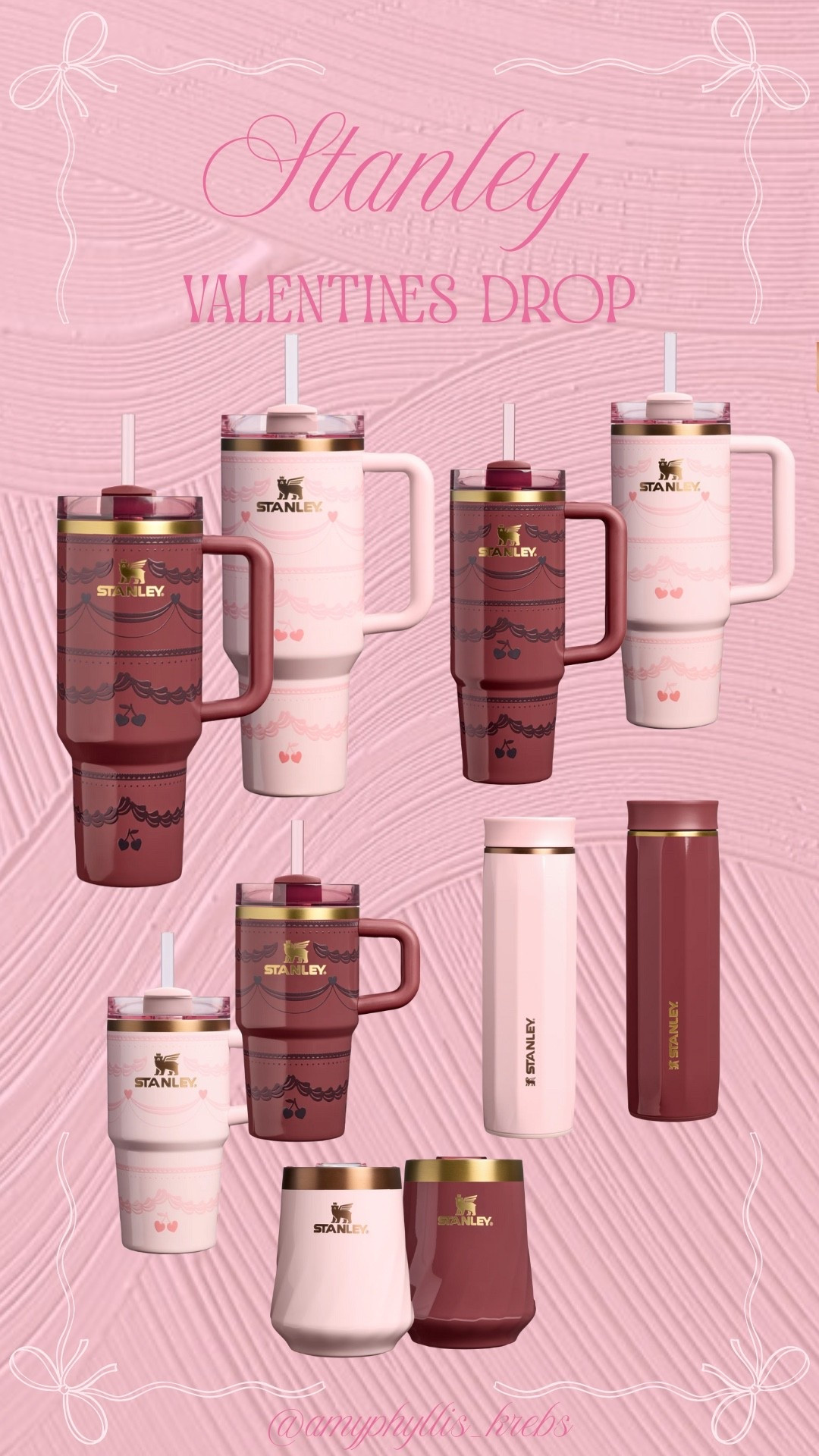 STANLEY VALENTINES DROP
y’all these might be the cutest tumblers I have seen in awhile, I am obsessed!!!
#stanley #stanleytumbler #tumbler #valentines #valentinestumbler #stanleyvalentines 


#LTKFindsUnder100 #LTKSeasonal #LTKFindsUnder50