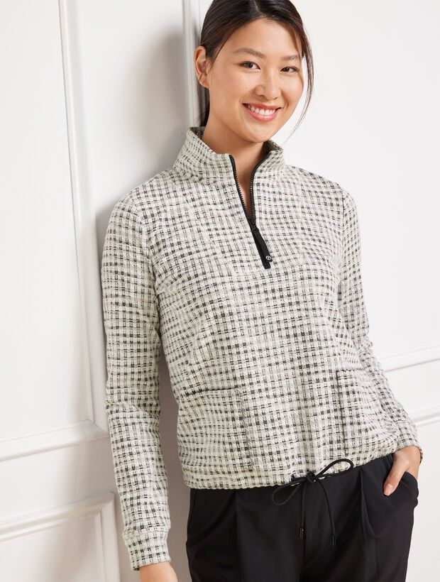 Picnic Jacquard Half-Zip Pullover | Talbots