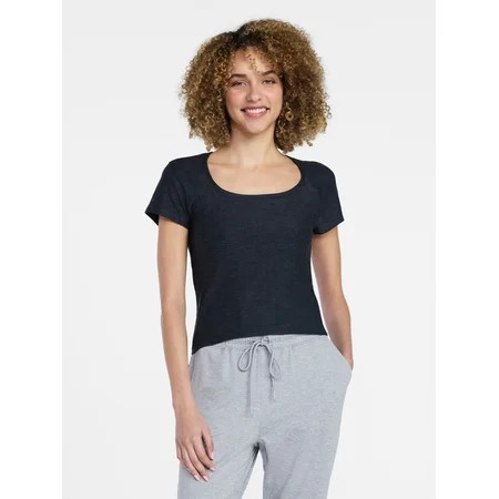 Athletic Works Women's ButterCore Fashion Tee with Short Sleeves, Sizes XS-XXXL | Walmart (US)