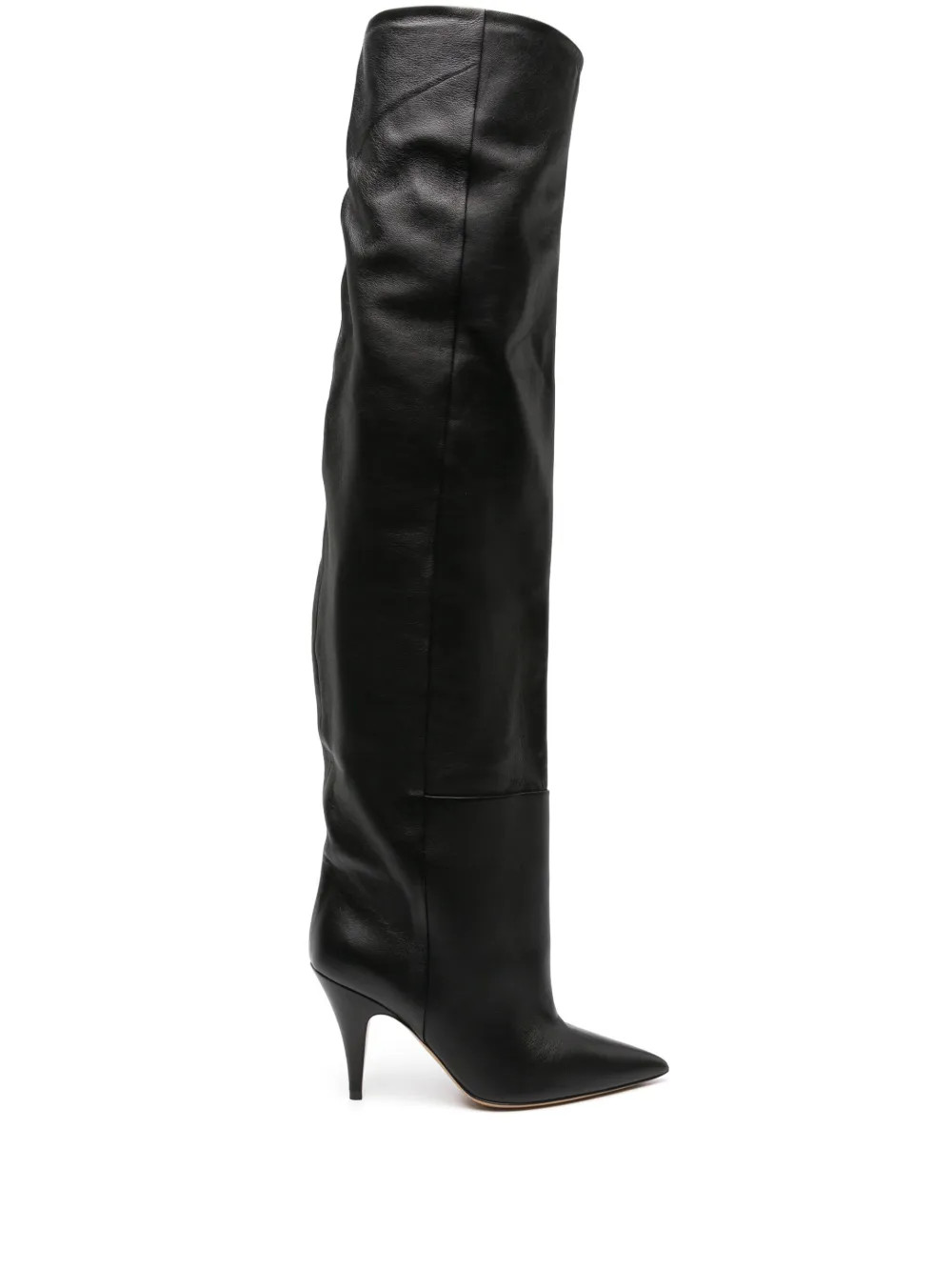 KHAITE River 90mm Knee Boots | Black | FARFETCH | Farfetch Global