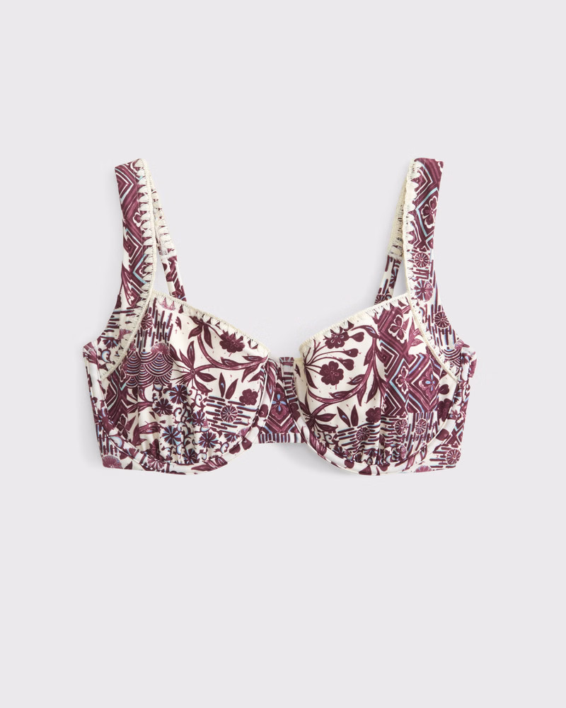 Wide Strap Underwire Bikini Top | Abercrombie & Fitch (US)