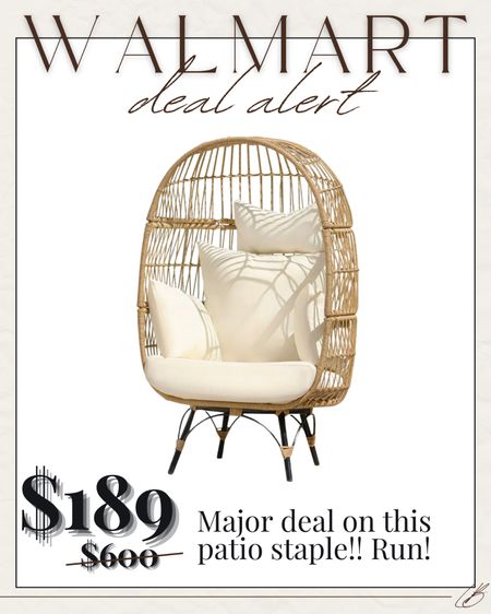 Major deal on this Walmart egg chair! Soooo good.

#LTKhome #LTKsalealert #LTKfindsunder100