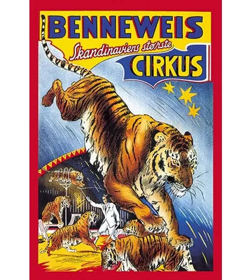 Benneweis Circus by Oscar Knudsen Vintage Advertisement | Wayfair North America