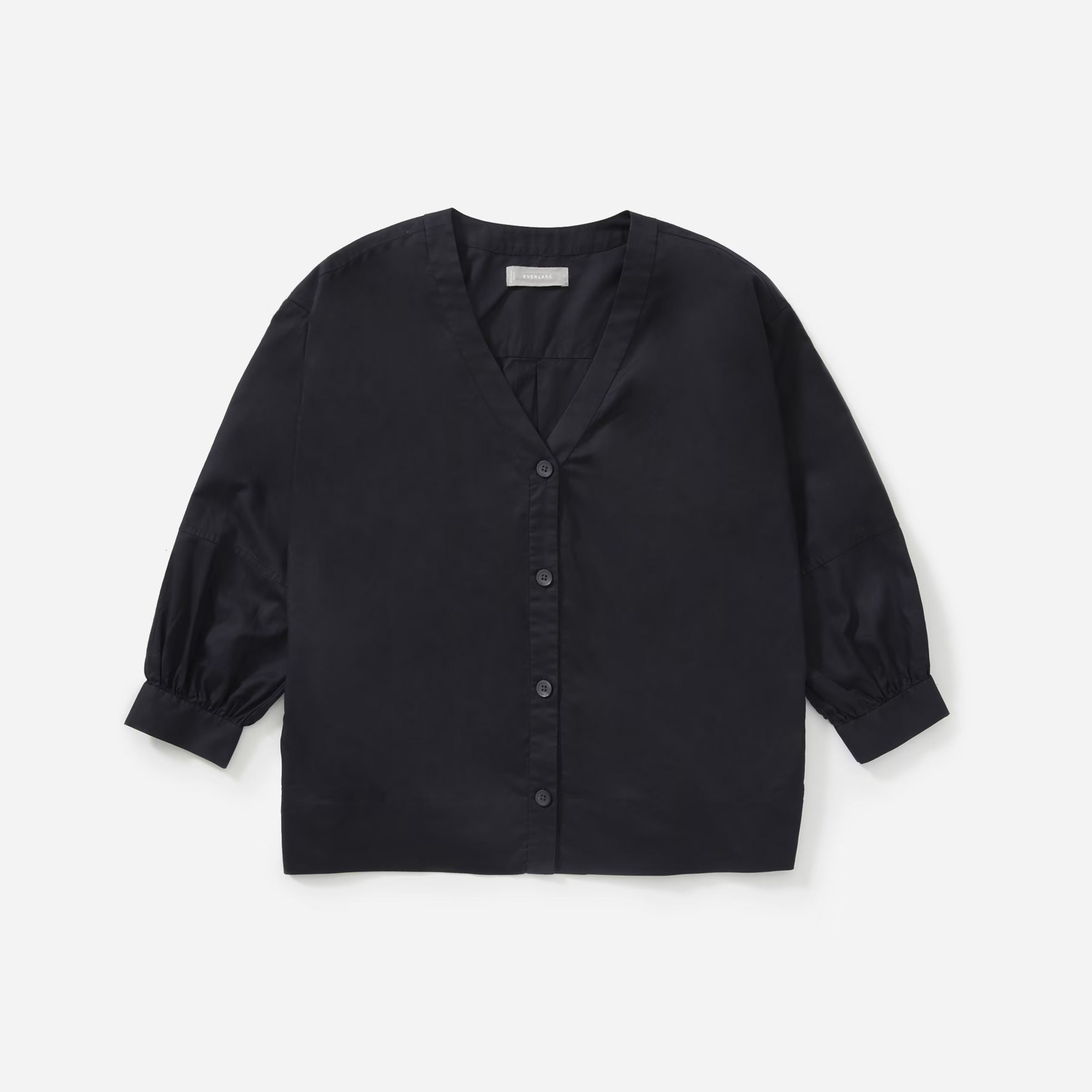 The Silky Cotton Lantern Top | Everlane