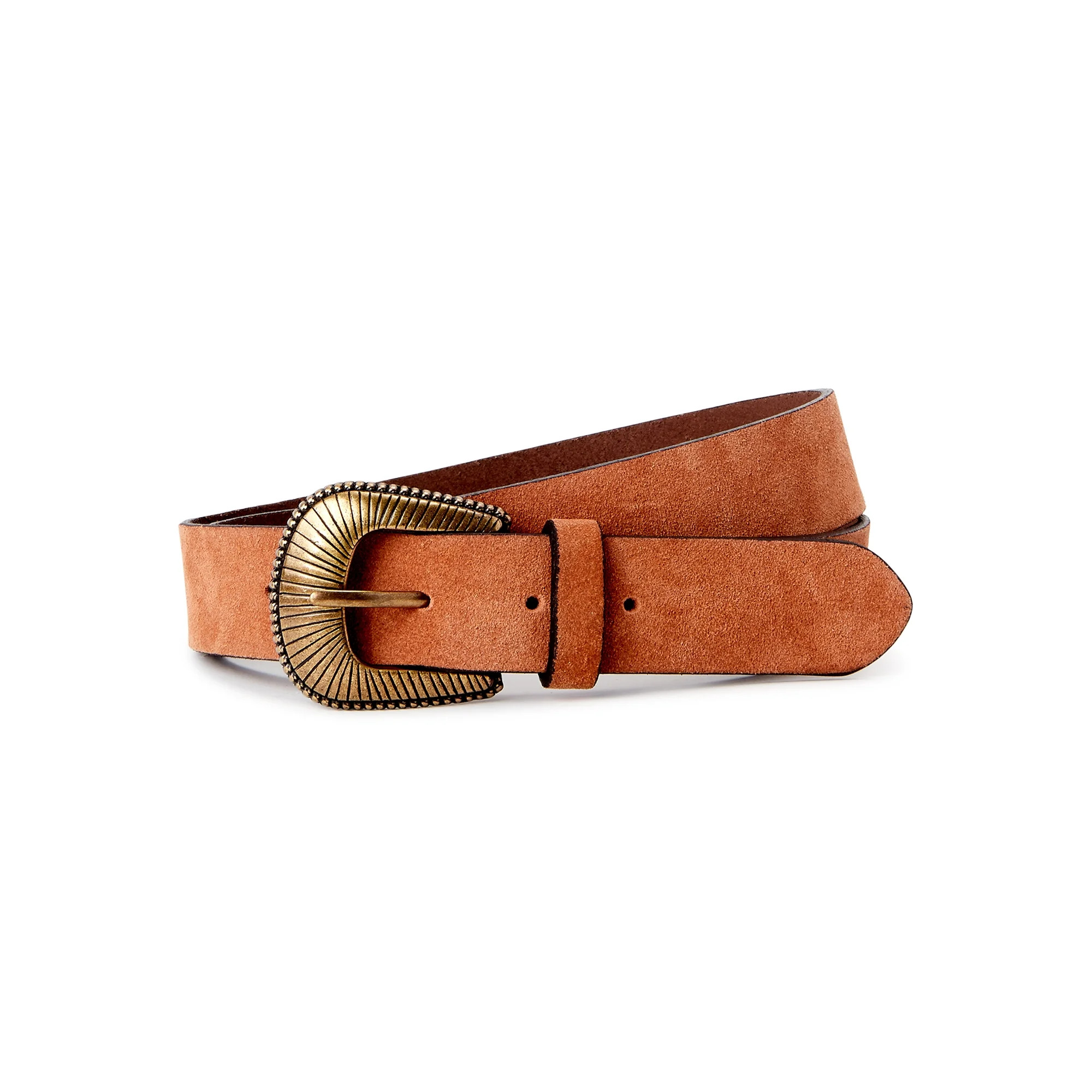 Time and Tru Women's Women’s Leather Belt, Cognac | Walmart (US)