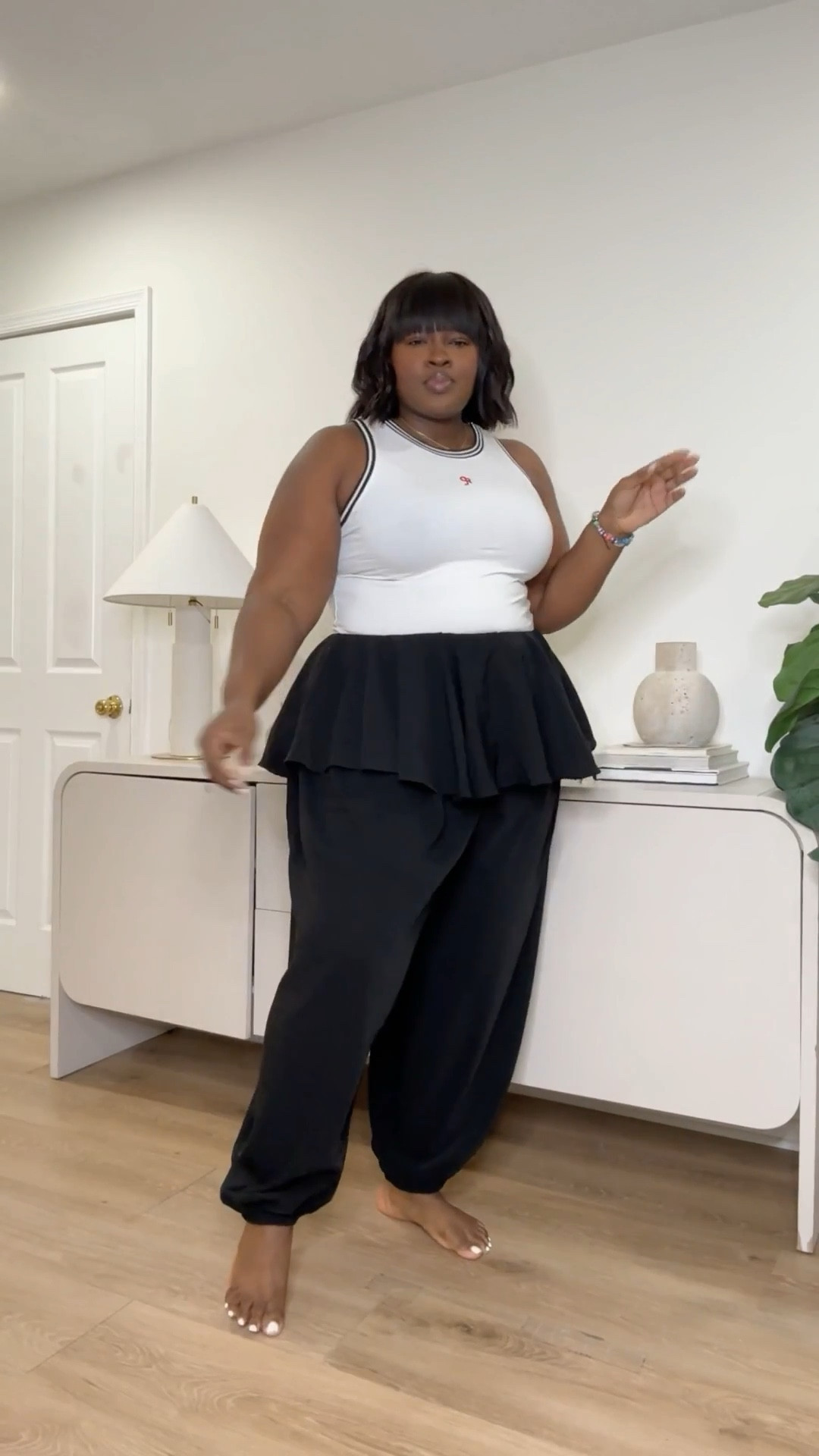 This haul reminded me that getting dressed should be fun, not frustrating. These are the kind of summer pieces that earn a permanent spot in your closet. The blazer instantly elevates any outfit, the tube top is a versatile staple, the pants are comfortable and flattering, and the dress is an effortless one-and-done look. Perfect for creating multiple outfits without overthinking it. #TargetStyle
#PlusSizeFashion
#CurvyStyle
#SummerOutfits
#CurveFashion
#MidsizeStyle
#VacationOutfits
#AffordableFashion
#LTKStyle
#SummerWardrobe

#LTKootd #LTKMidsize #LTKSeasonal