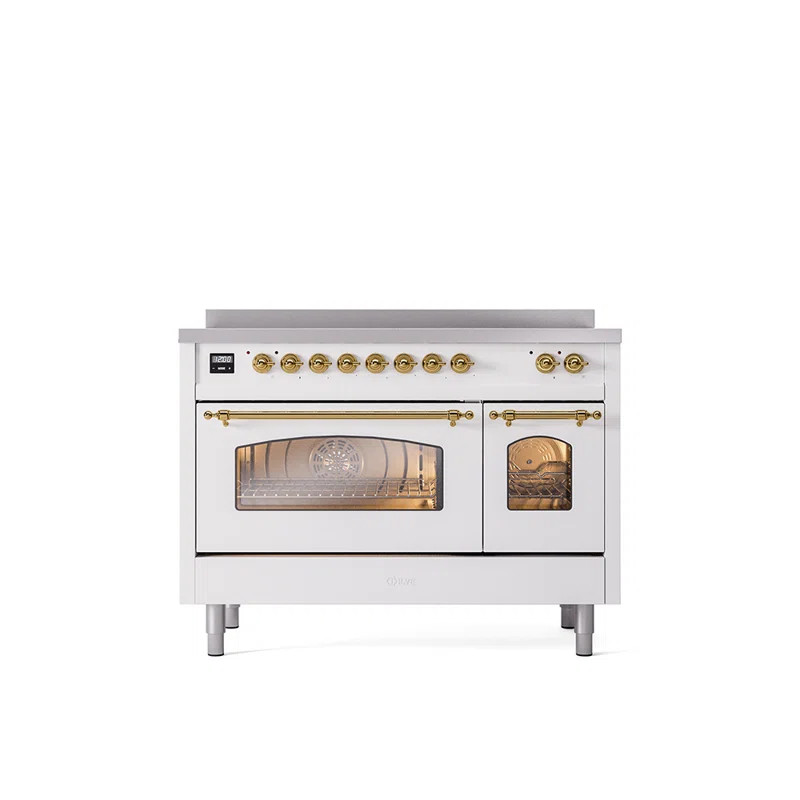ILVE Nostalgie II 48 in Induction Range (Part number: UPI486NMPWHG) | Wayfair North America