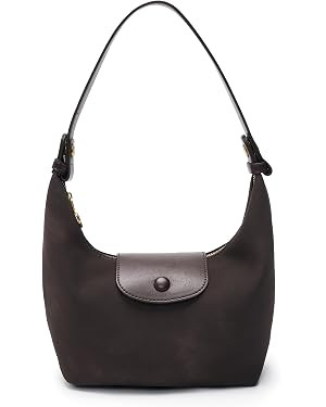 Suede Crescent Crossbody Bags for Women, Underarm Shoulder Dumpling Purse | Amazon (US)