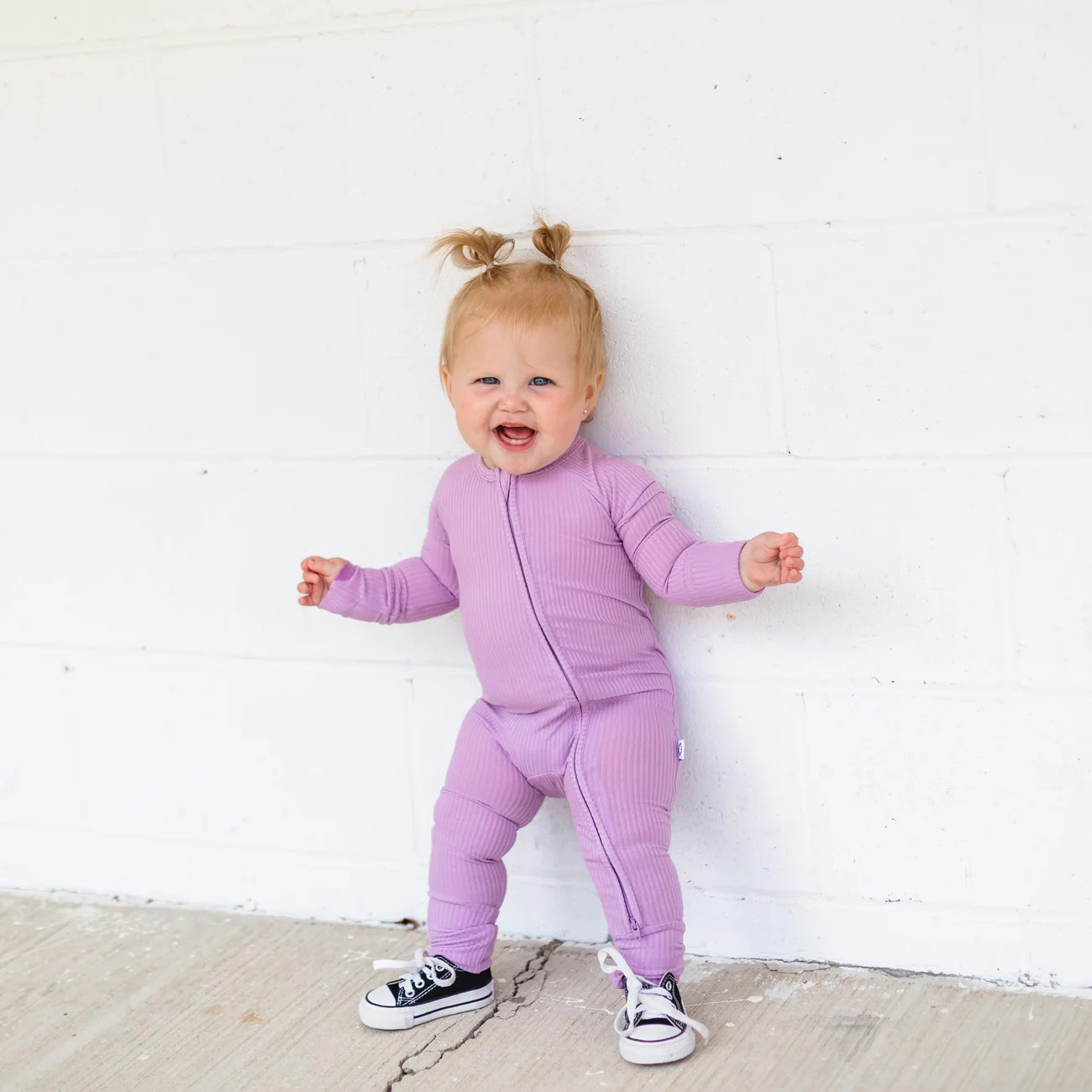 PURPLE RIB DREAM ROMPER | Dream Big Little Co.